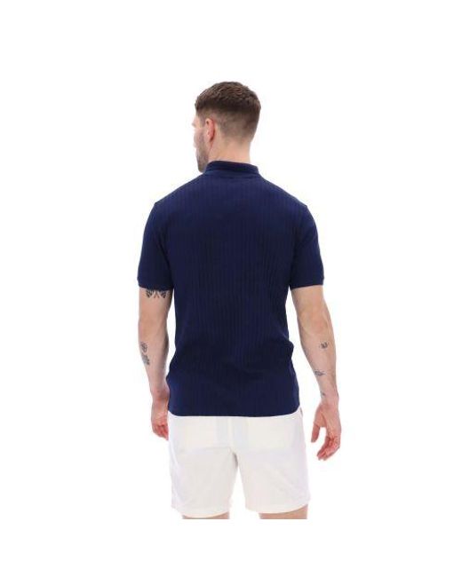 Fila Blue Peacoat Pannuci Slim Fit Polo Shirt for men