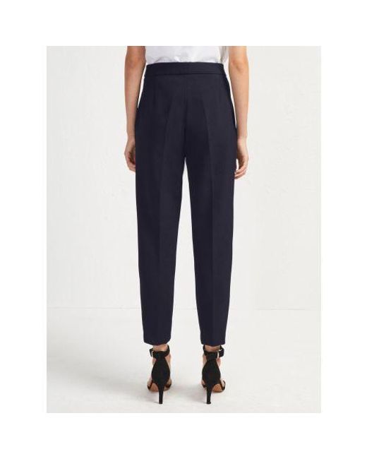 French Connection Blue Utility Whisper Ruth Tailored Trouser