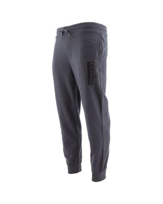 Armani Exchange Gray Ebony Metallic Print Jogging Pant for men