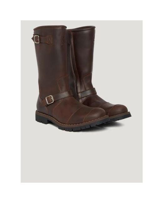 Belstaff Brown Endurance Motorcycle Boot for men