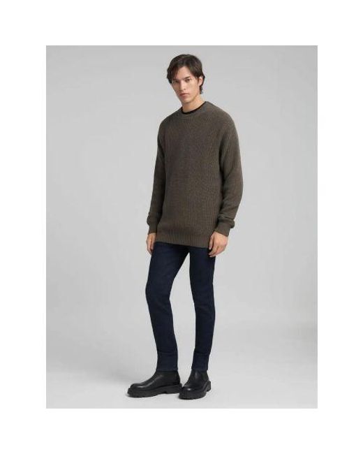 Replay Gray Mud Regular Fit Sweatshirt for men