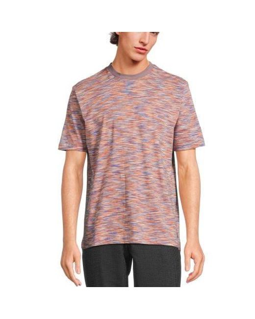 Paul Smith Red Mauve Space Dye T-Shirt for men