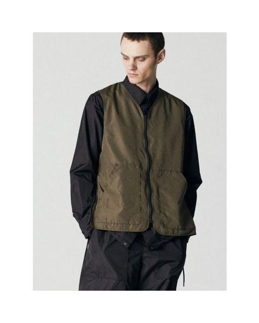 Taion Black Reversible Military Gilet for men