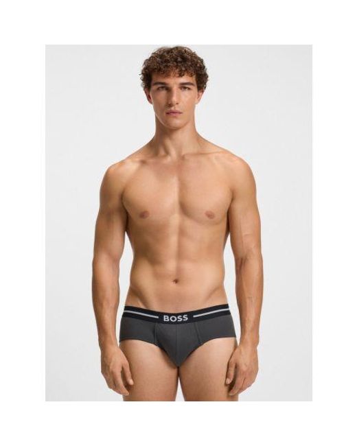 Boss Black Assorted 3-Pack Bold Design Brief for men