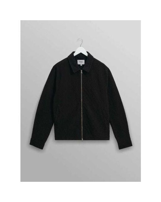 Wax London Black Diamond Floral Weave Eldon Jacket for men