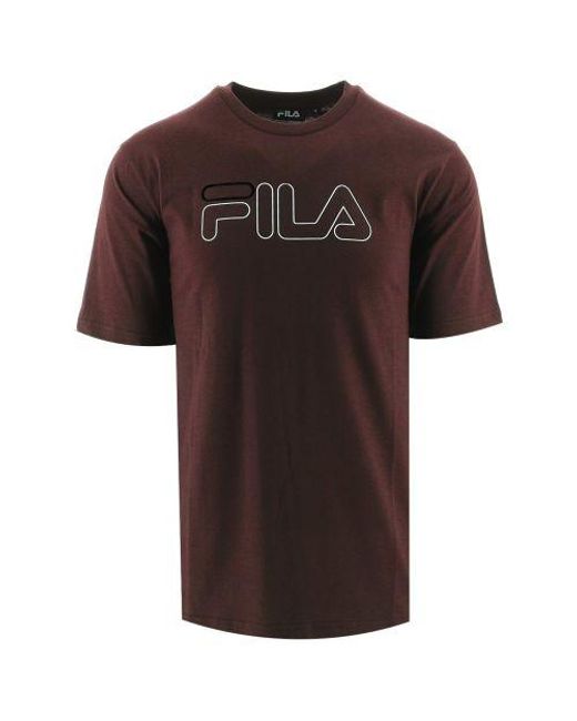 Fila Brown Tawny Port Harrison T-Shirt for men