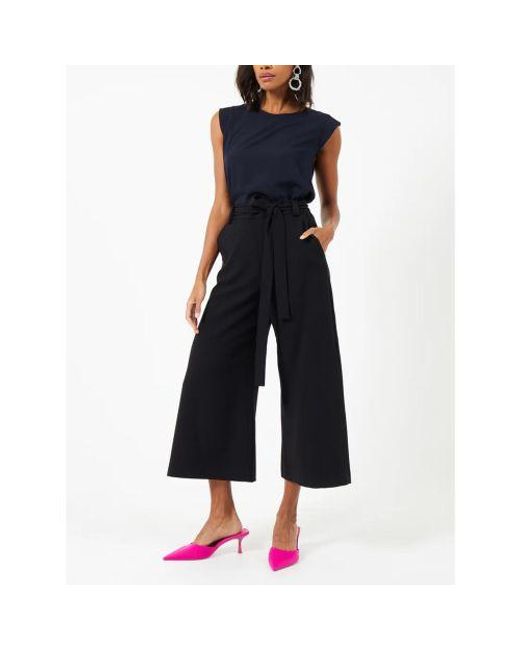 French Connection Black Whisper Belted Trouser