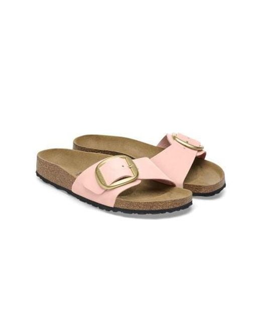 Birkenstock Pink Soft Madrid Big Buckle One Strap Sandal