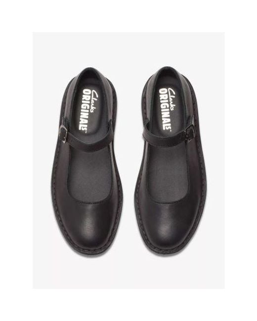 Clarks Black Leather Desert Jane Shoe