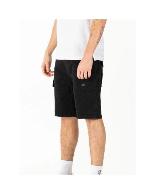Luke 1977 Black Suez Cargo Short for men