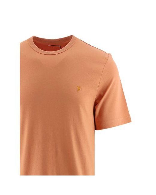 Farah Orange Mandarin Danny T-Shirt for men