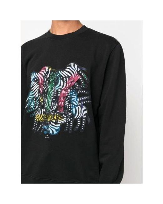 Paul Smith Black Kaleidoscope Sweatshirt for men