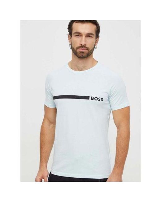 Boss White Light Pastel Rn Slim Fit T-Shirt for men