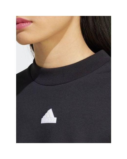 Adidas Black Future Icons 3-Stripe Sweatshirt