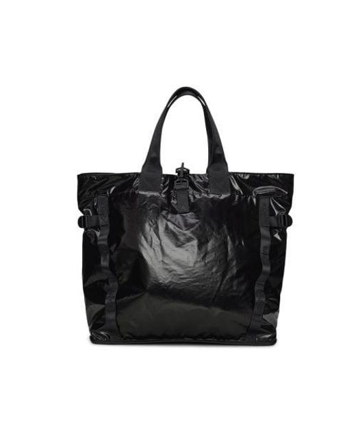 Rains Black Sibu Shopper Bag for men