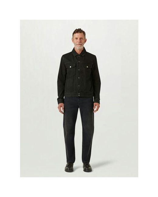 Belstaff Black Washed Piston Trucker Jacket for men