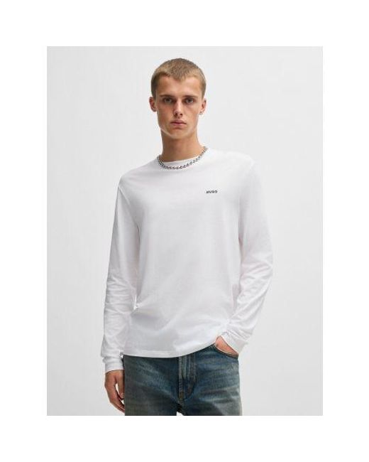 HUGO White Derol222 Polo Shirt for men