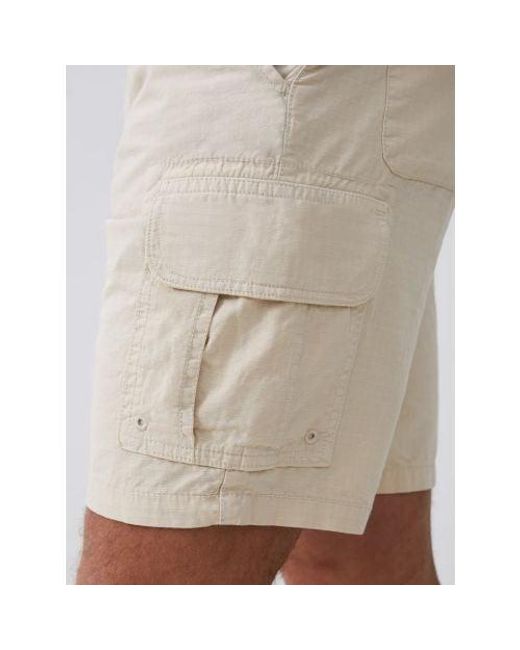 French Connection White Stone Ripstop Cargo Short for men