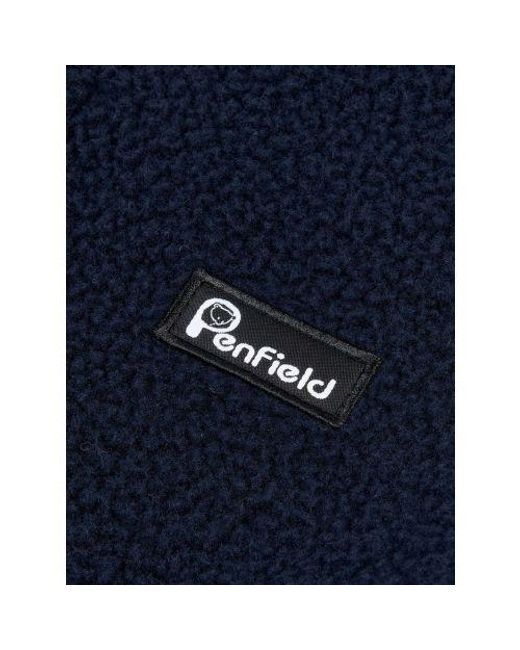 Penfield Blue Blazer Washed Funnel Neck Fleece for men