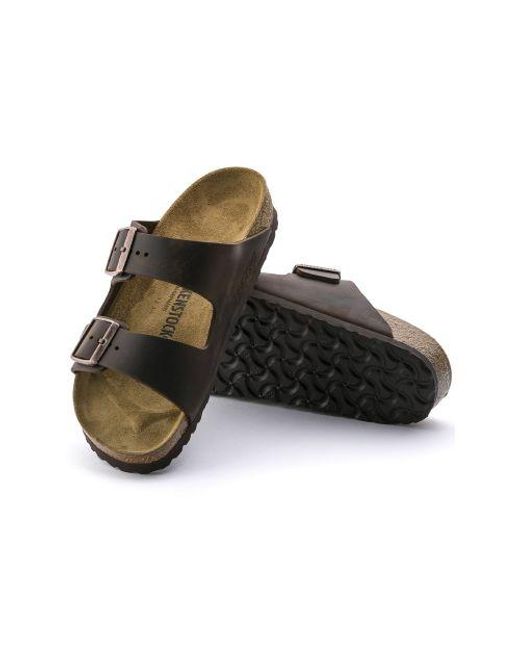 Birkenstock Brown Habana Arizona Oiled Leather Sandal for men