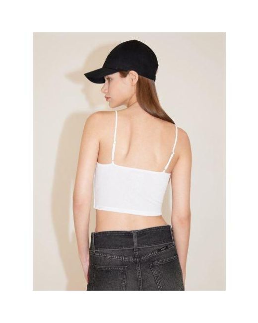 Miss Sixty White Bright Knitted Tube Top