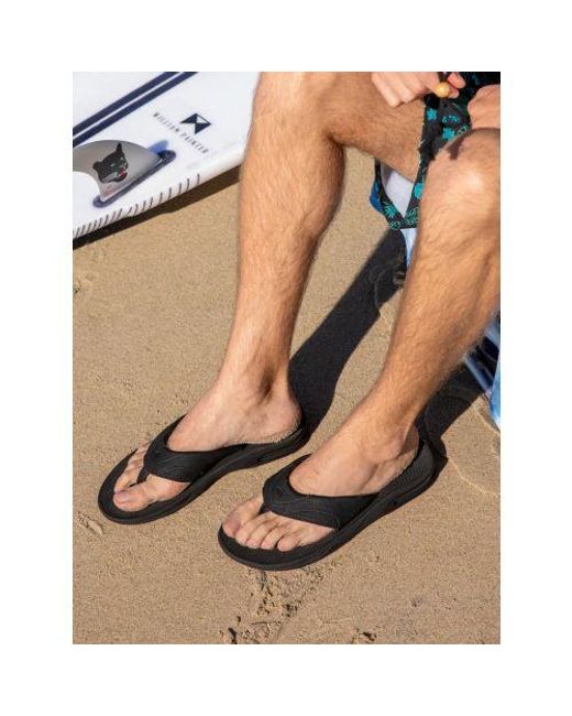 Reef Black All Fanning Sandals for men