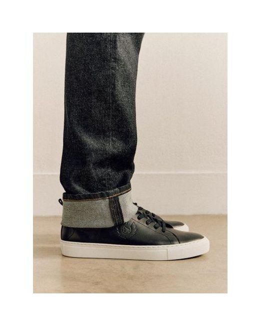 Belstaff Blue Dark Ink Walton Trainer for men