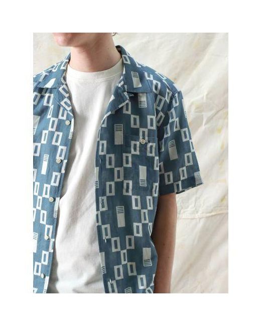 Far Afield Blue Selleck Shirt for men