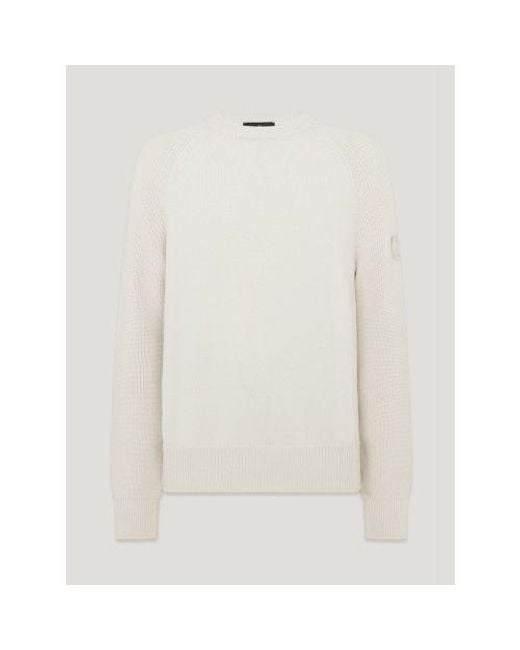 Belstaff Gray Birch Aspect Crewneck Jumper for men