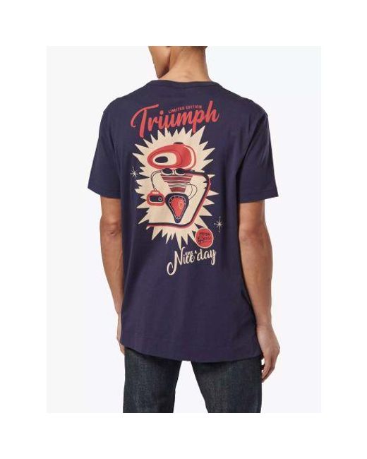 Triumph Blue Tank T-Shirt for men