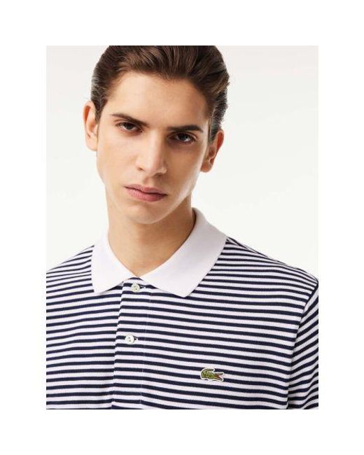 Lacoste Blue Branded Polo Shirt for men