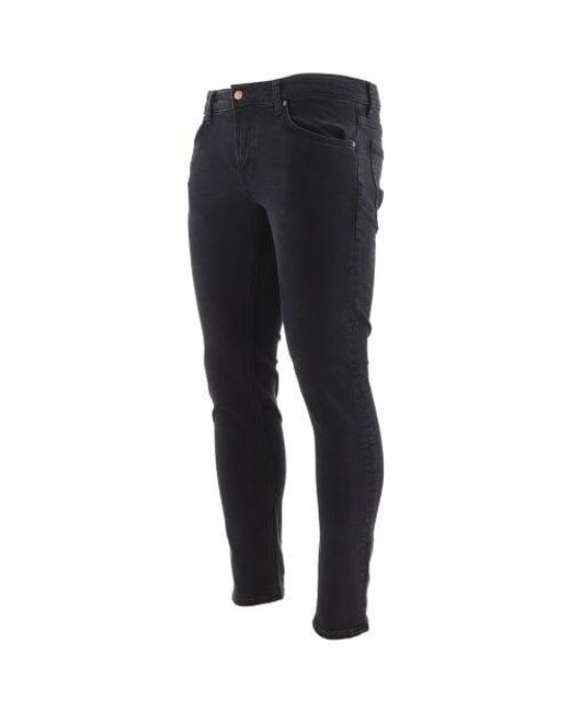 Nudie Jeans Black Soft Tight Terry Jean for men