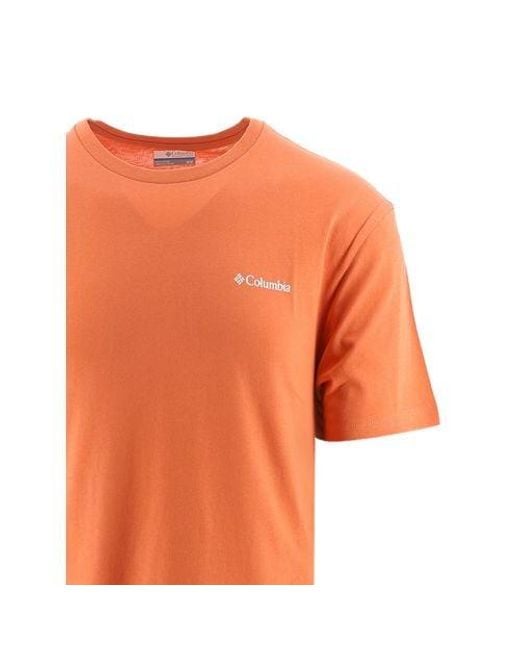 Columbia Orange Desert North Cascades T-Shirt for men
