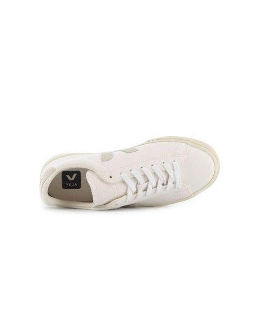 Veja White Extra Natural Suede Campo Trainer