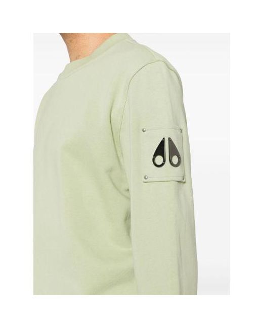 Moose Knuckles Green Mint Hartsfield Sweatshirt for men