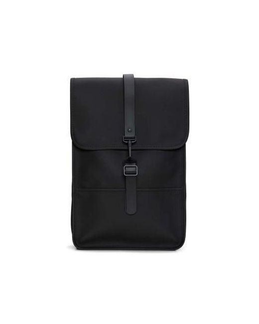 Rains Black Mini Backpack for men