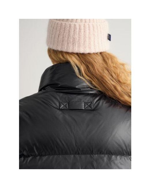 Gant Black Ebony Cropped Down Jacket