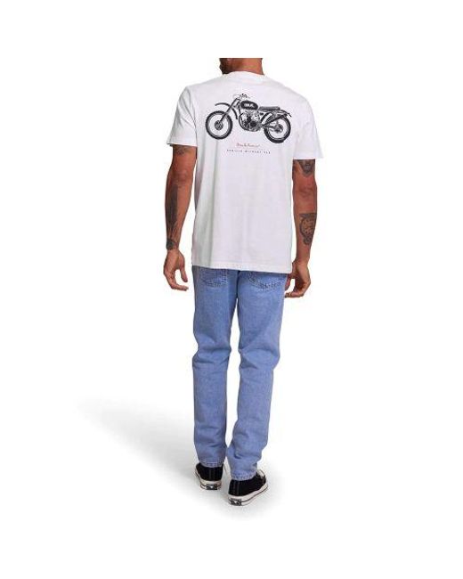 Deus Ex Machina White Classic Parilla T-Shirt for men