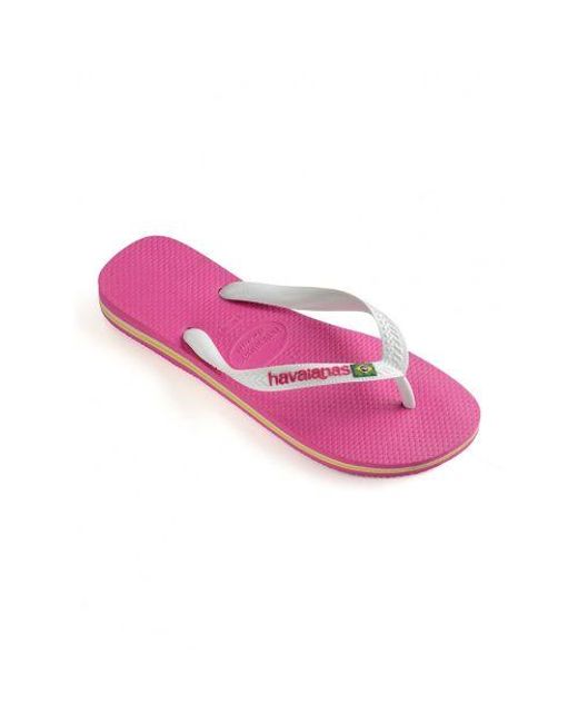 Havaianas Pink Kids Hollywood Rose Logo Flip Flop