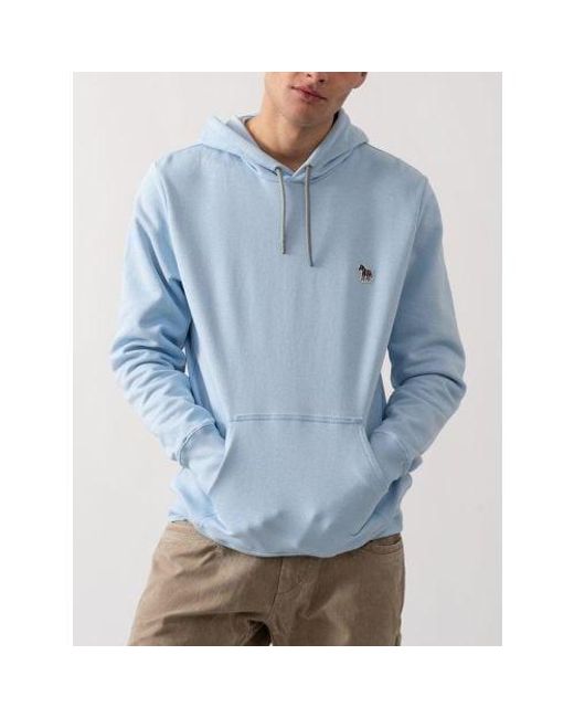 Paul Smith Blue Light Regular Fit Zebra Hoodie for men