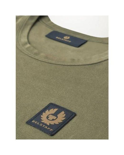 Belstaff Green True Logo Badge T-Shirt for men