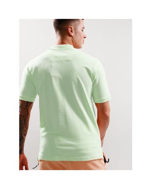 Marshall Artist Green Lime Siren Polo Shirt for men