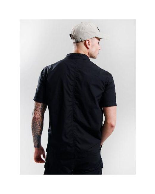 Marshall Artist Black Reno Short Sleeve Shirt for men
