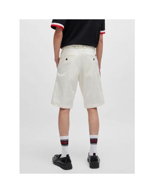 HUGO Black Open Darik241 Regular Slim Leg Short for men