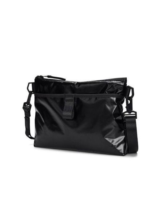 Rains Black Sibu Musette Bag for men