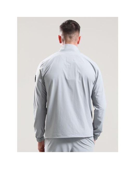 Marshall Artist Gray Monument Lennox Quarter Zip Track Top for men