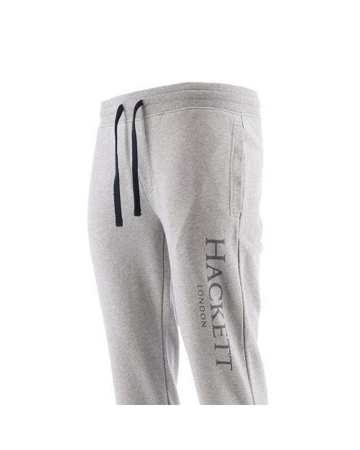 Hackett Gray Light Marl Logo Jogging Pant for men