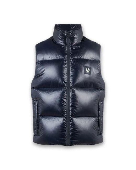 Belstaff Blue Dark Ink Resolve Gilet for men