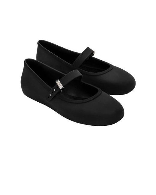 Melissa Black Soft Ballerina Shoe