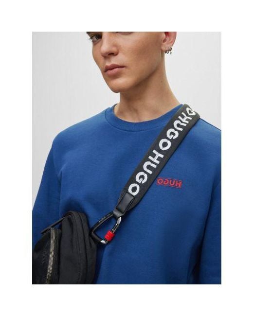 HUGO Blue Medium Drick194 Crew Neck Sweatshirt for men